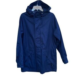 Eddie Bauer Outdoor Outfitter Men's Navy Blue Full Zip Hooded Jacket Size M